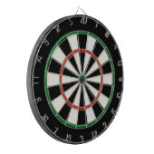 Schwarzes Rot und grüne Regulierung - Dart Board Dartscheibe (Vorderseite Links)