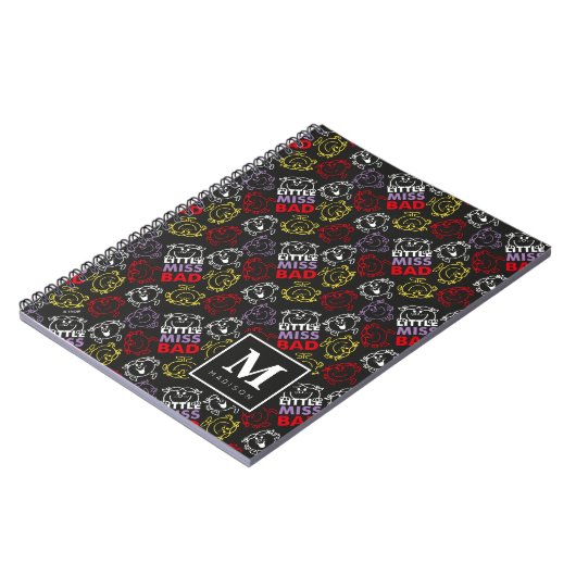 Schwarzes, Rotes und Gelbes Muster | Name hinzufüg Notizblock (Linke Seite)