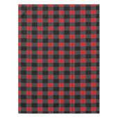 Schwarzes rotes und graues kariertes Checkered Tischdecke (Vorderseite)
