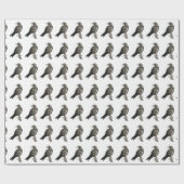 Schwarzes, rotes Watercolor-Papier Geschenkpapier (Flach)