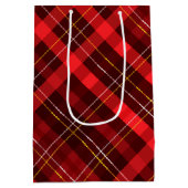 Schwarzes Rotes Weihnachtsfest Mittlere Geschenktüte (Rückseite)