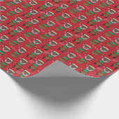 Schwarzes Sankt-Packpapier Geschenkpapier (Ecke)