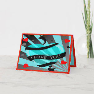 Schwarzes Satin - Feiertagskarte