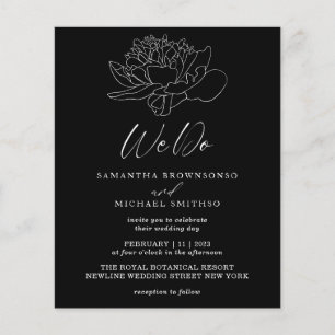 Schwarzes sauberes Budget Löwenzahn Botanisch Wir  Flyer