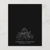 Schwarzes sauberes Budget Lüster botanisch wir tun Flyer (Hinten)