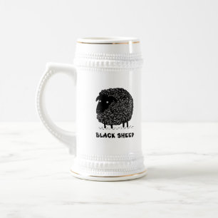 Schwarzes Schaf Bierglas