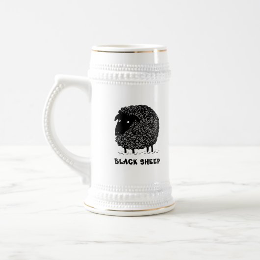 Schwarzes Schaf Bierglas (Links)