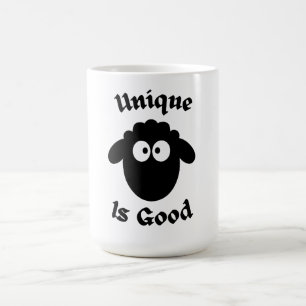 Schwarzes Schaf: Einzigartig ist gut Kaffeetasse