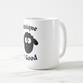 Schwarzes Schaf: Einzigartig ist gut Kaffeetasse (VorderseiteRechts)
