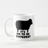 Schwarzes Schaf - es ist gut, anders zu sein Kaffeetasse (Links)