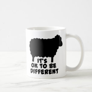Schwarzes Schaf - es ist gut, anders zu sein Kaffeetasse
