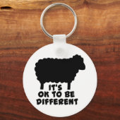 Schwarzes Schaf - es ist gut, anders zu sein Schlüsselanhänger (Vorderseite)