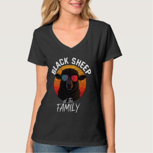 Schwarzes Schaf - Familienfreundliches Sprichwort T-Shirt