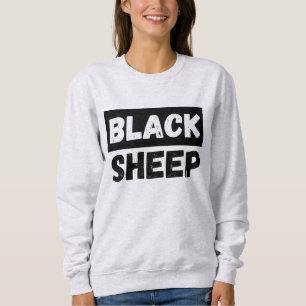 Schwarzes Schaf Fette Typografie Rebellen-Gefolge Sweatshirt