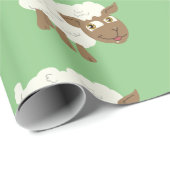 Schwarzes Schaf im Schloss Geschenkpapier (Rolleneckpunkt)