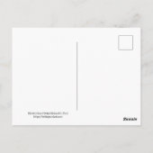 Schwarzes Schaf in der Flock Postkarte (Rückseite)