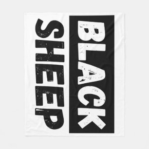 Schwarzes-Schaf-Kühn-Distressed-Rebell-Streetwear- Fleecedecke