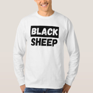 Schwarzes-Schaf-Kühne-Typografie-Rebellengruppe-De T-Shirt