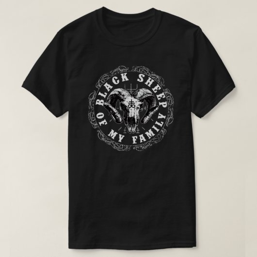 Schwarzes Schaf meiner Familie T-Shirt (Design vorne)