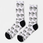 Schwarzes Schaf Socken (Linkes Detail)
