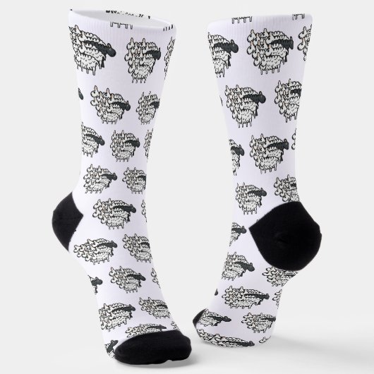 Schwarzes Schaf Socken (Gewinkelt)