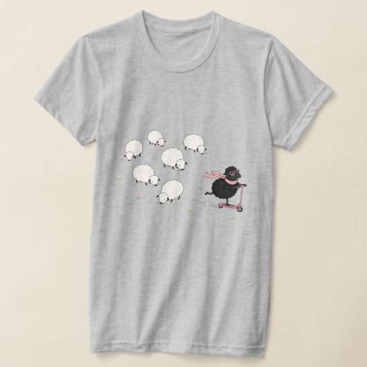 SCHWARZES SCHAF T-Shirt (Ablage )