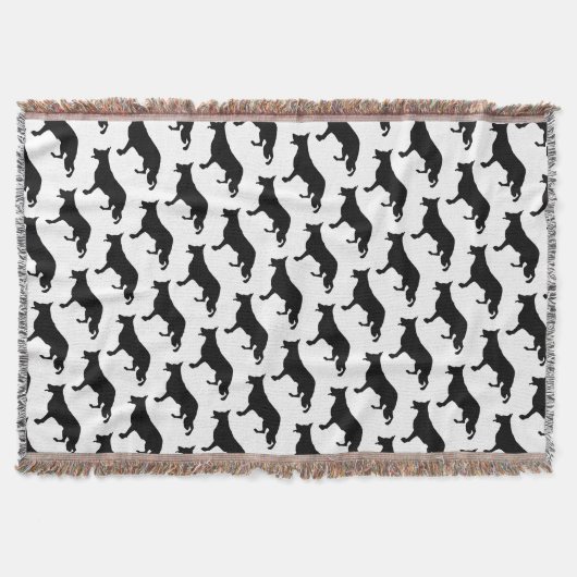 Schwarzes Schäferhund-Muster Decke (Vorderseite)