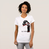 Schwarzes Schatten-Weiß T-Shirt (Vorne ganz)