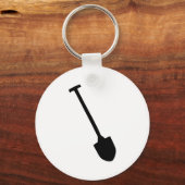 Schwarzes Schaufelradsymbol Schlüsselanhänger (Vorderseite)