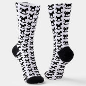 Schwarzes Schaukelpferd Socken (Gewinkelt)