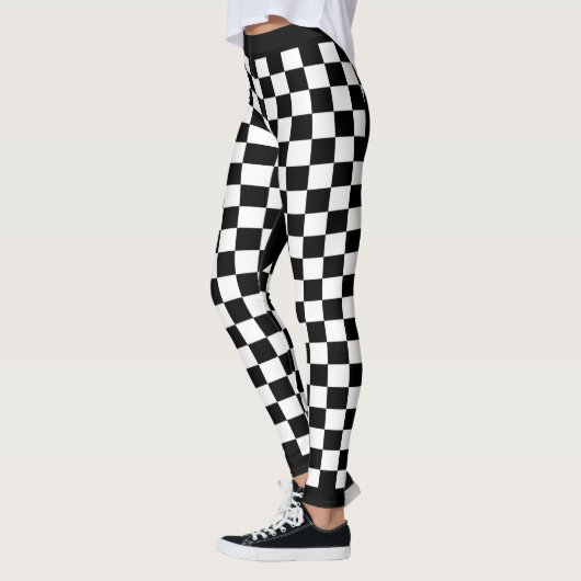 Schwarzes Scheckherz Leggings (Links)