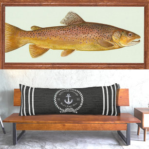 Schwarzes Schiff Name Anchor Seil Willkommen Seitenschläferkissen