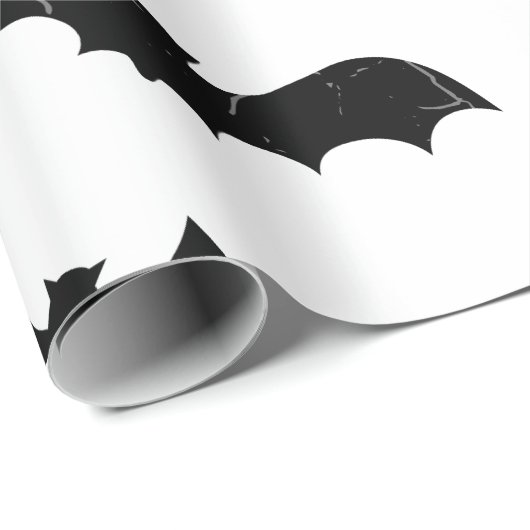 Schwarzes Schläger-Muster mit beunruhigter Geschenkpapier (Rolleneckpunkt)