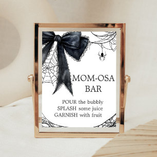 Schwarzes Schleifen-Gotik-Little Boo Mom Osa Bar S Poster