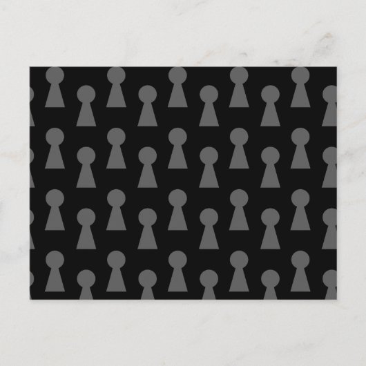 Schwarzes Schlüsselloch Postkarte (Vorderseite)