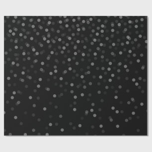 Schwarzes Schnee-Packpapier Geschenkpapier