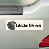 Schwarzes/Schokolade Labrador retriever Autoaufkleber (Auf Auto)