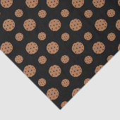 Schwarzes Schokoladensplitterplätzchenmuster Seidenpapier (Ausschnitt)
