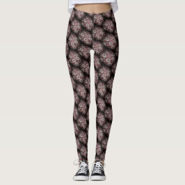 Schwarzes Schönheitsmuster Leggings