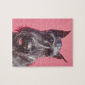 Schwarzes Scottish-Terrier-Hundepuzzlespiel Puzzle (Horizontal)