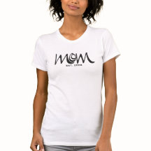 Schwarzes Script Established Mom T-Shirt