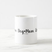 Schwarzes Script Etablierte Hundemutter Kaffeetasse (Mittel)