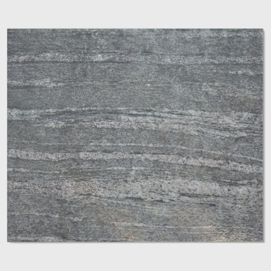 Schwarzes Sedimentgestein Geschenkpapier (Flach)