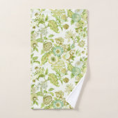 Schwarzes Set mit Blumenmuster (Handtuch)