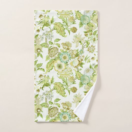 Schwarzes Set mit Blumenmuster (Handtuch)