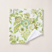 Schwarzes Set mit Blumenmuster (Waschlappen)