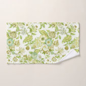 Schwarzes Set mit Blumenmuster (Handtuch)