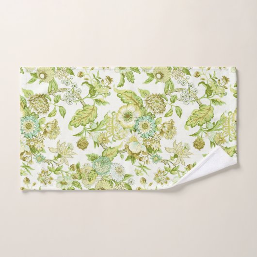 Schwarzes Set mit Blumenmuster (Handtuch)