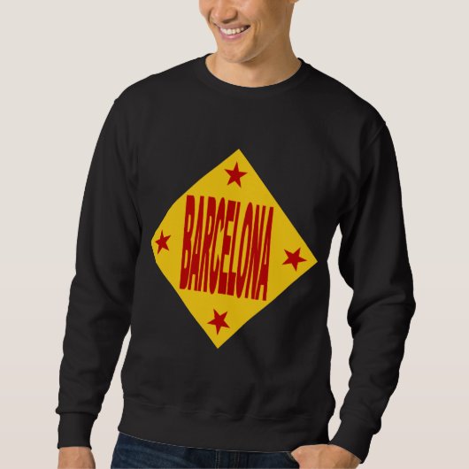 Schwarzes Shirt BARCELONA (Vorderseite)