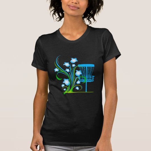 Schwarzes Shirt mit blauem Korb (Vorderseite)